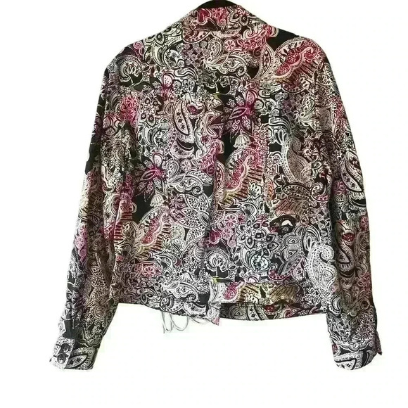 Charter Club Women's XL Paisley Button-Up Blazer Multicolor Jacket - Picture 7 of 10